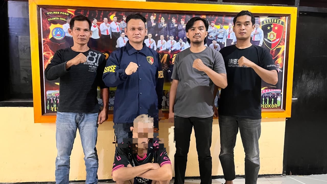 Sat Reskrim Polres Poso Ringkus Pelaku Pencurian Emas 15 Gram di Lawanga Tawongan