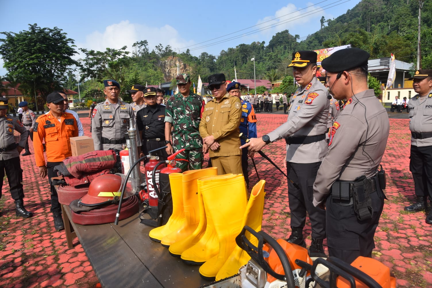 Waspada Kebakaran, Polres Morowali Utara gelar Apel siaga Karhutla