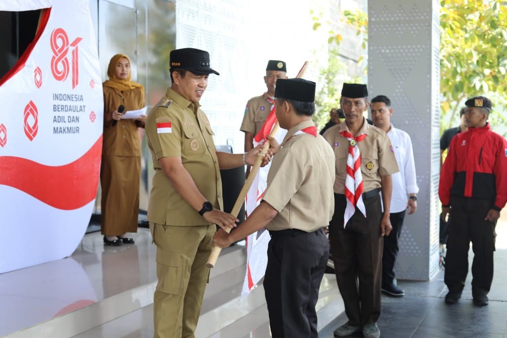 Bupati Iksan Lepas Kontingen Kwarcab Morowali ke Jamnas XII 2026 di Cibubur