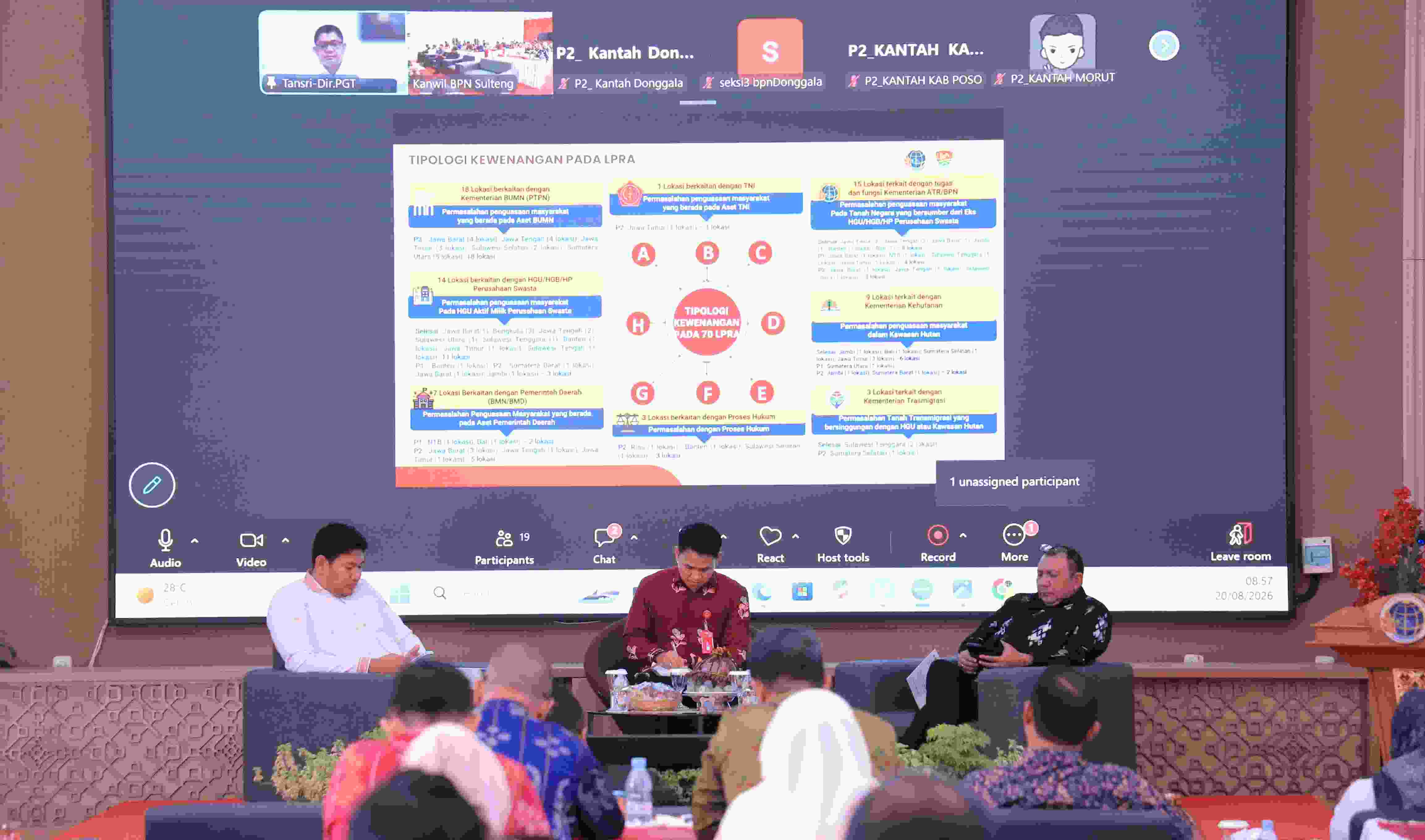 Dukung Percepatan Reforma Agraria 2026, Kantah Poso Hadiri Rapat Koordinasi Awal GTRA Sulteng