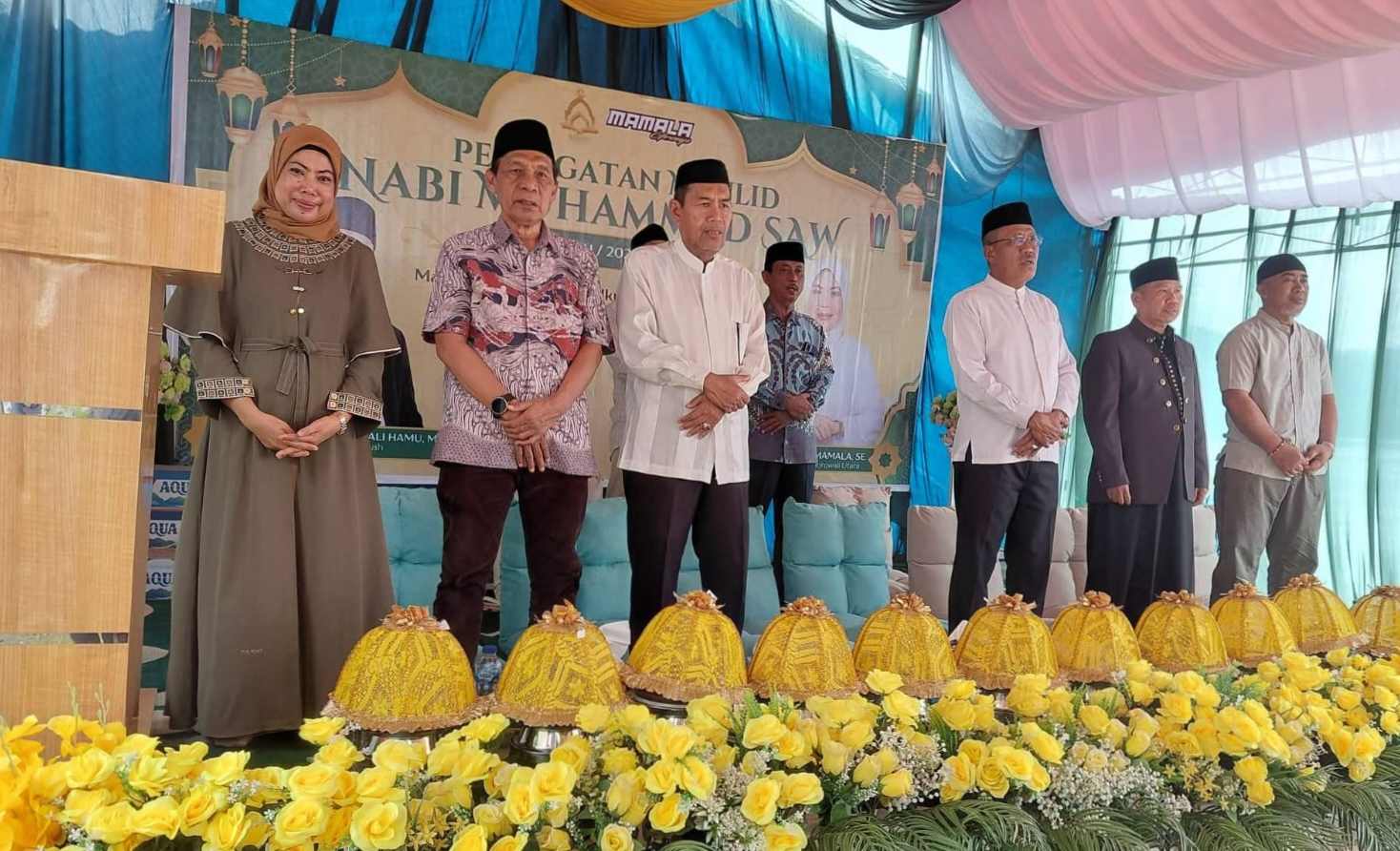 Ratusan Warga Padati Peringatan Maulid Nabi di Masjid Siti Rahma Morowali Utara