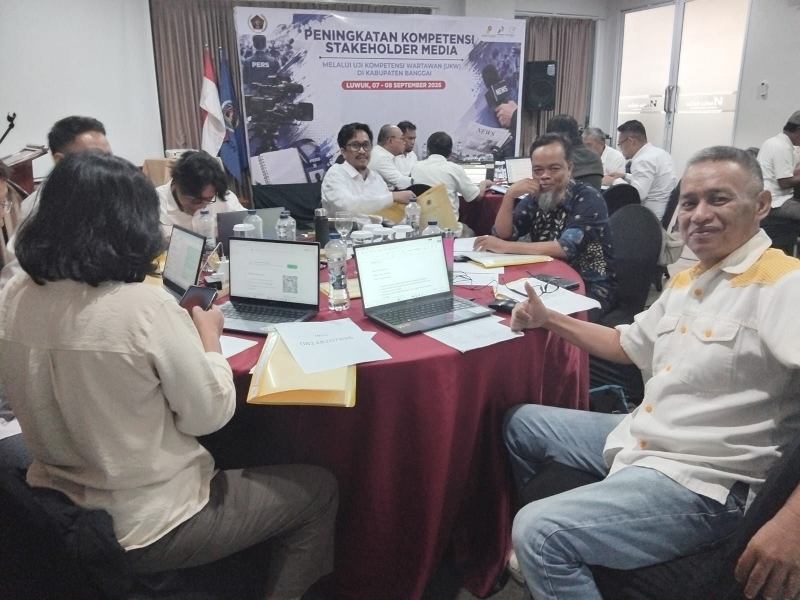 Sempat Tertunda Erupsi Anak Krakatau, UKW di Banggai Jenjang Utama Akhirnya Dimulai