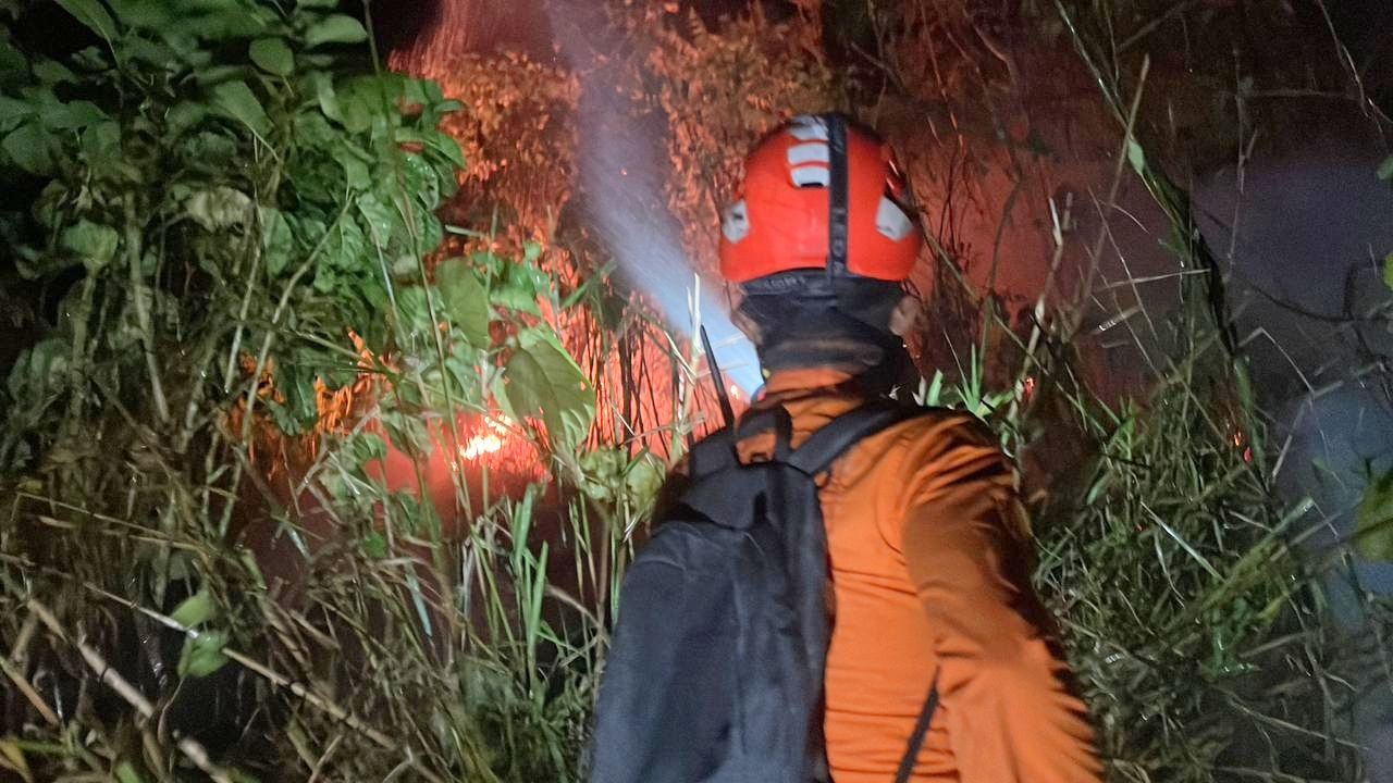 Tim SAR Gabungan Lanjutkan Pemadaman Karhutla di Desa Sibualong, Donggala