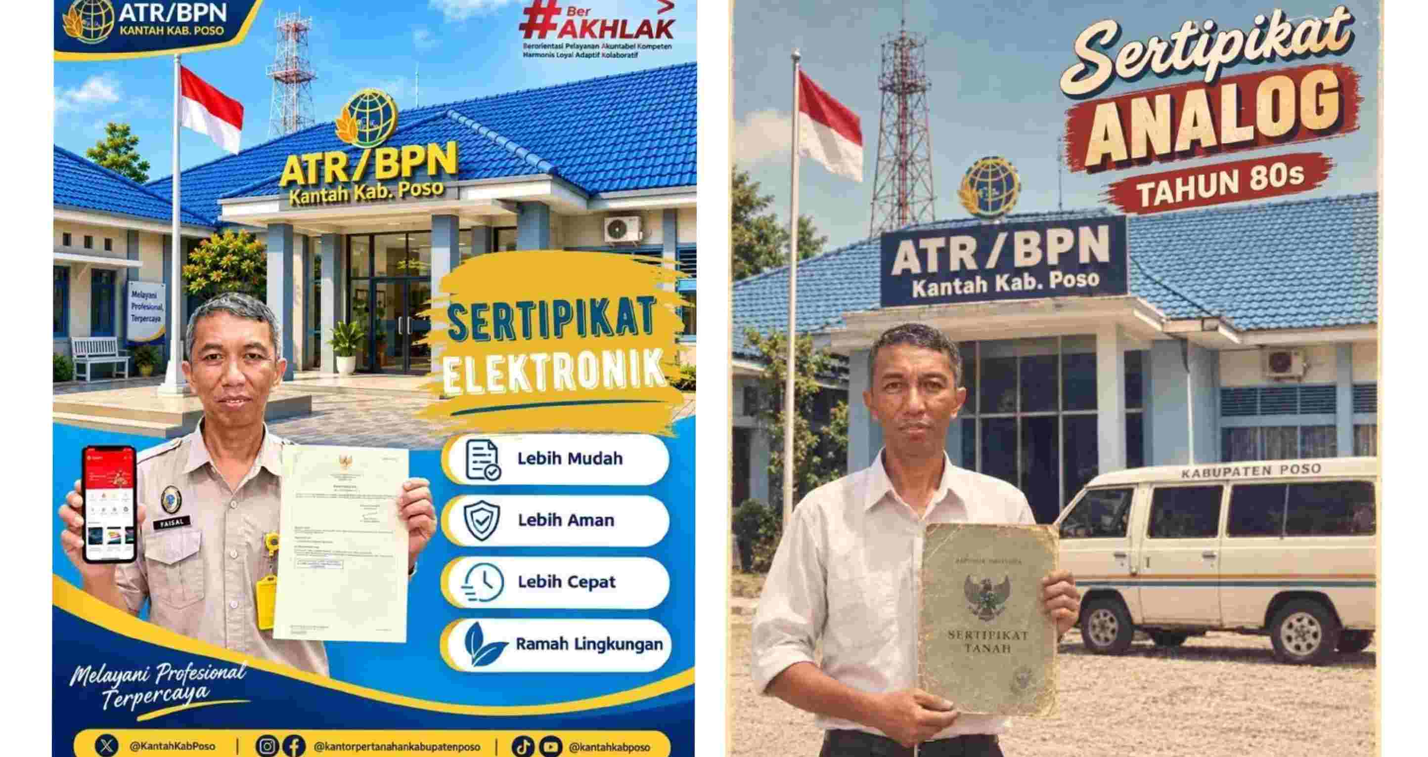 Era Baru Pertanahan, Kantah BPN Poso Dorong Modernisasi Sertipikat Elektronik