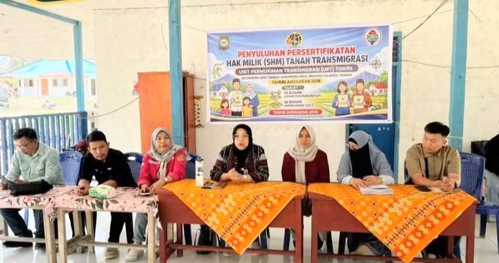 Kantah Poso Gelar Penyuluhan Sertifikasi Tanah Transmigrasi 2026 di UPT Torire