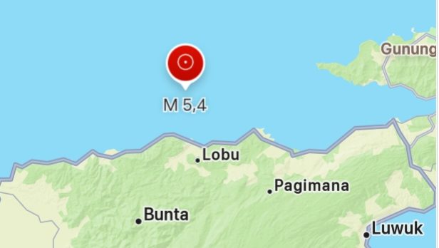 Gempa Magnitudo 5,3 Guncang Banggai Kepulauan Sulteng, Tidak Berpotensi Tsunami
