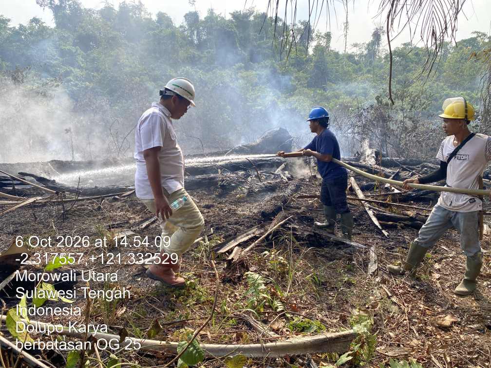 Respons Cepat PT CAN Cegah Kebakaran Lahan Meluas di Petumbea