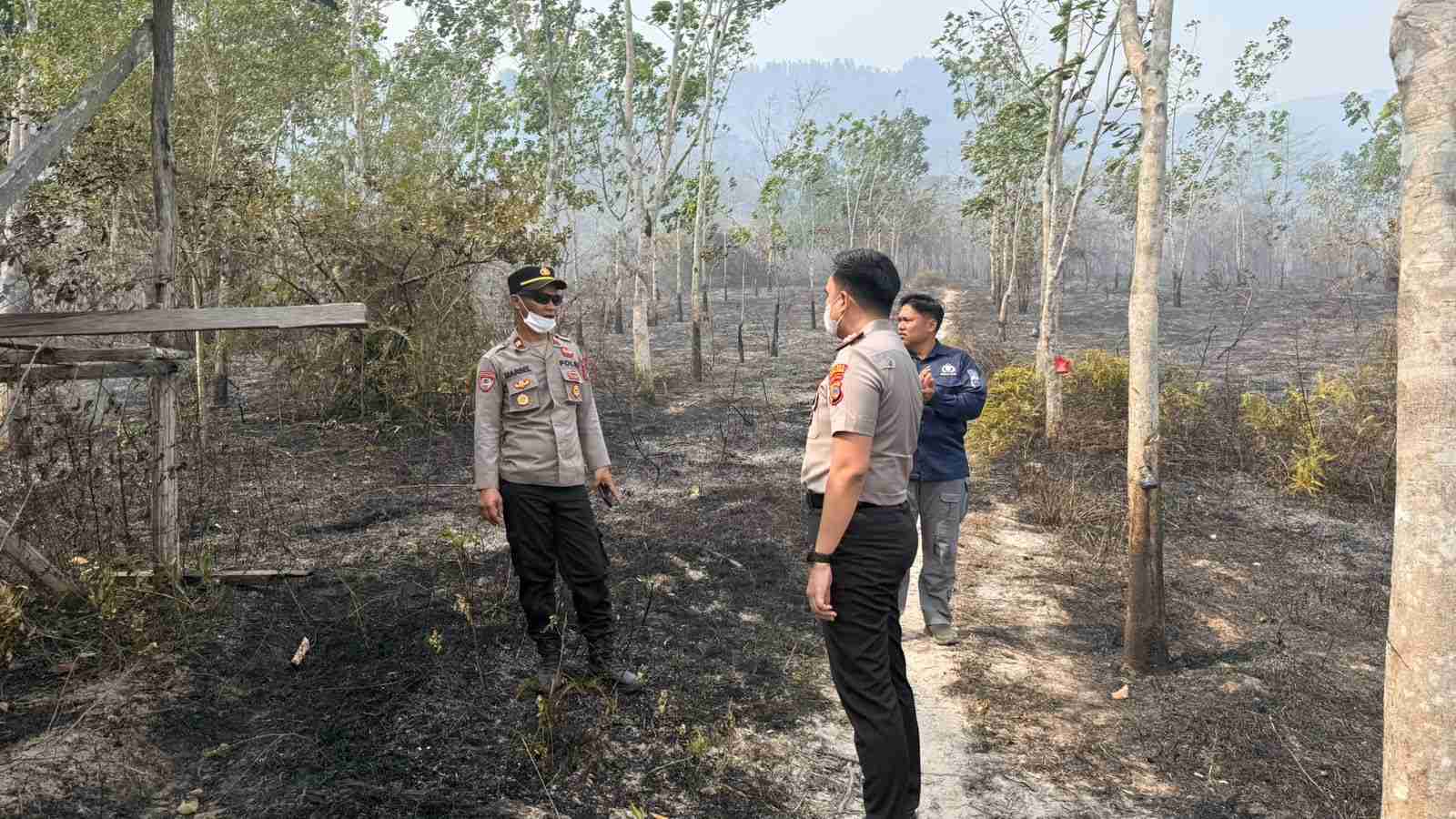 Kapolres Morut Tegas Kejar Pelaku Karhutla di Bunta dan Lemboroma