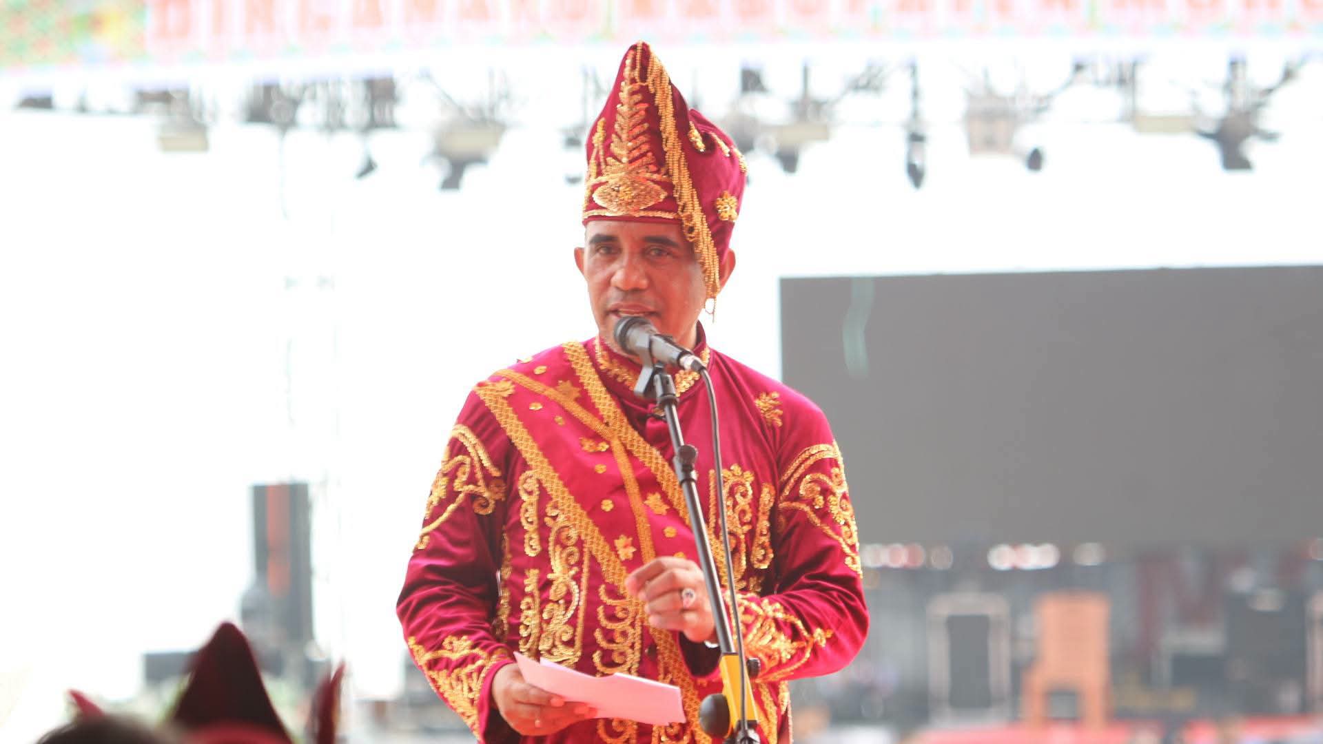 Gubernur Anwar Hafid Pimpin Upacara HUT ke-13 Kabupaten Morowali Utara