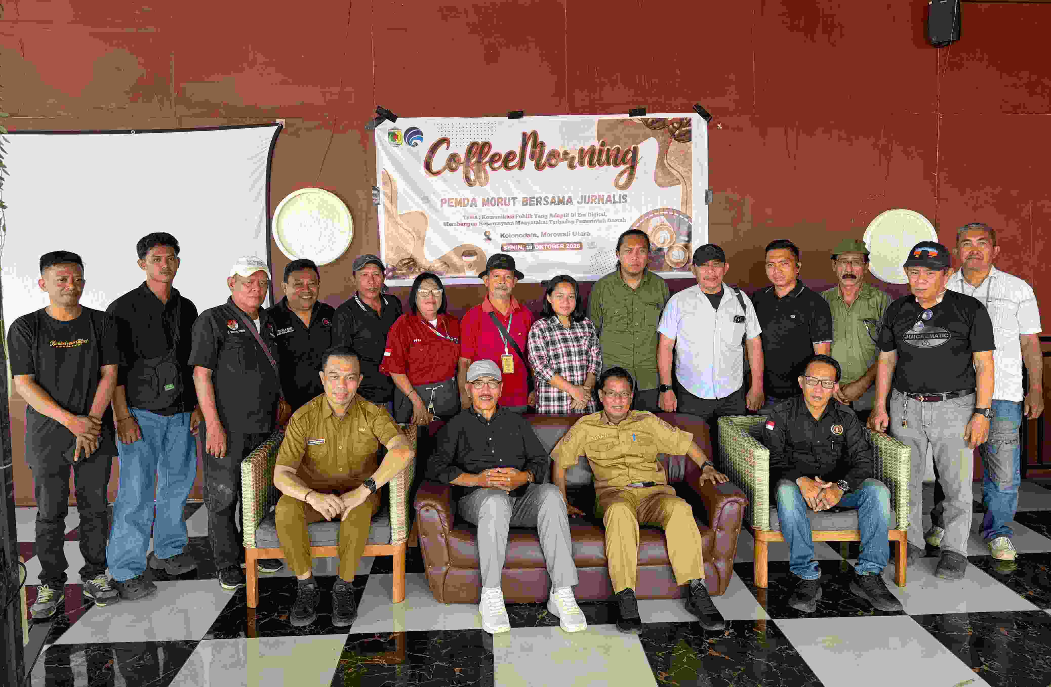 Perkuat Sinergi dan Silaturahmi, Dinas Kominfo Morowali Utara Gelar Coffee Morning Bersama Insan Pers