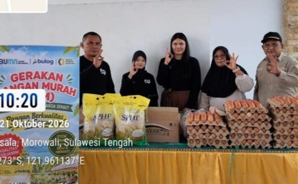 Dukung Ketahanan Pangan, RPK Nurul Rezeki Bahoruru Sukseskan Gerakan Pangan Murah Morowali
