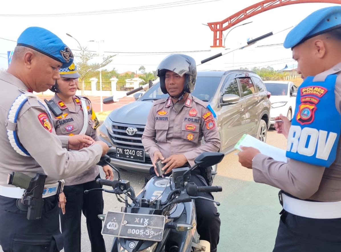 Tindak Lanjuti Perintah Kapolres, Satlantas dan Sipropam Polres Morowali Gelar Gaktibplin Personel